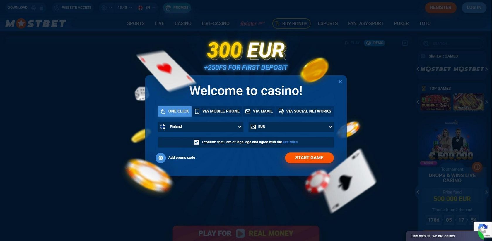 Mostbet-də qeydiyyatdan keçmək üçün üstünlük