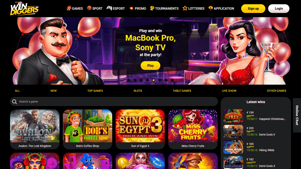 Win Diggers Gambling Enterprise Platform