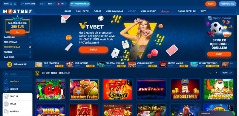 Mostbet Web Sitesi: Büyük Avantajlar ve Promosyonlar